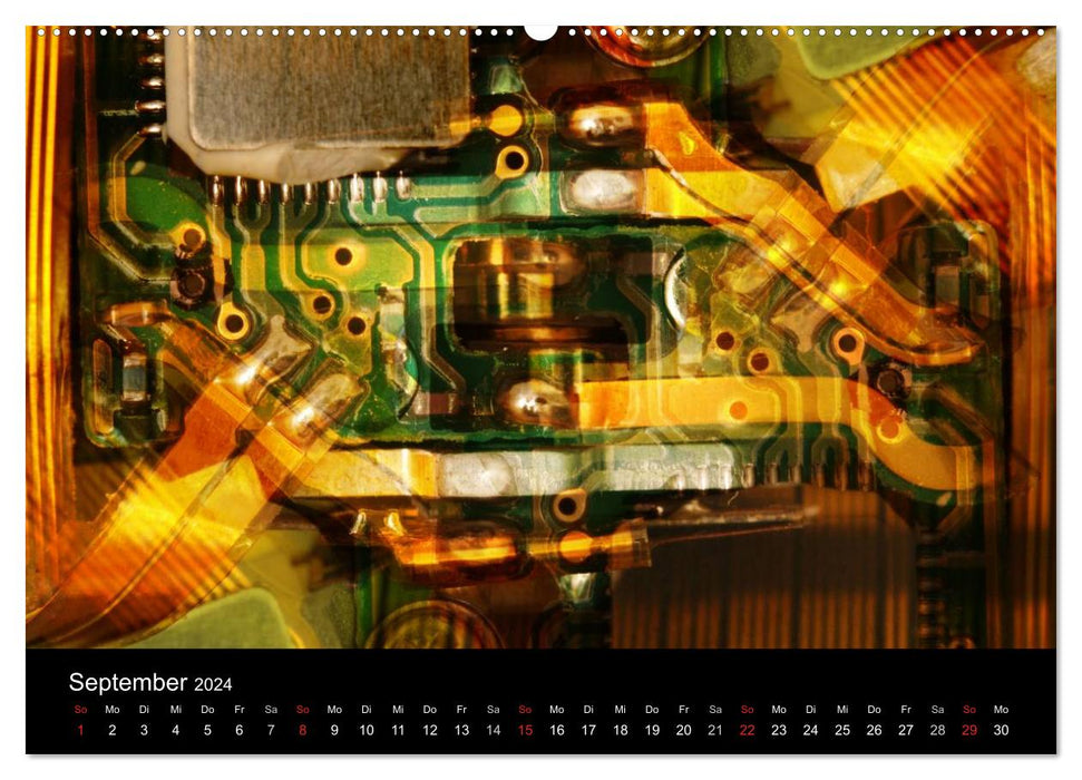 Computer up close (CALVENDO wall calendar 2024) 