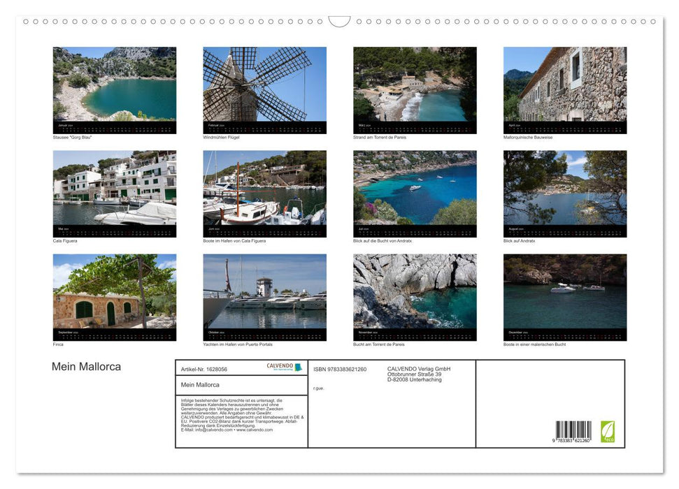 My Mallorca (CALVENDO wall calendar 2024) 