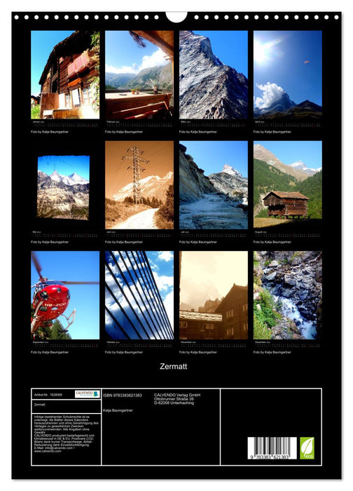 Zermatt (CALVENDO Wandkalender 2024)