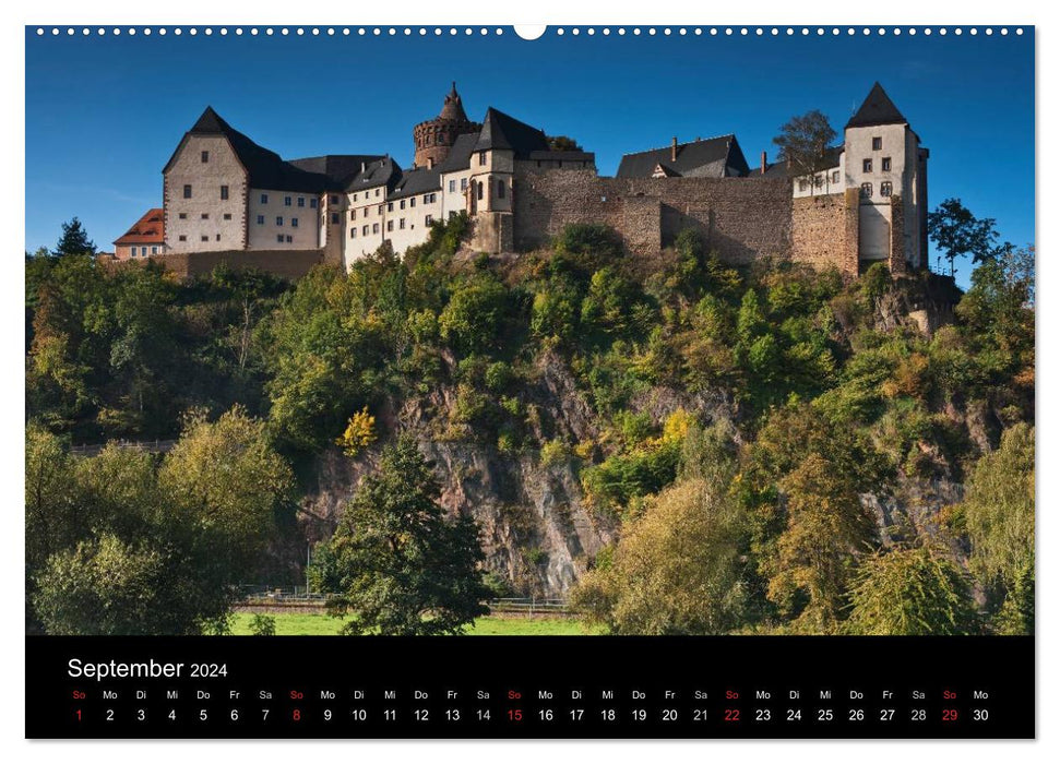 Sächsische Burgen und Schlösser (CALVENDO Wandkalender 2024)