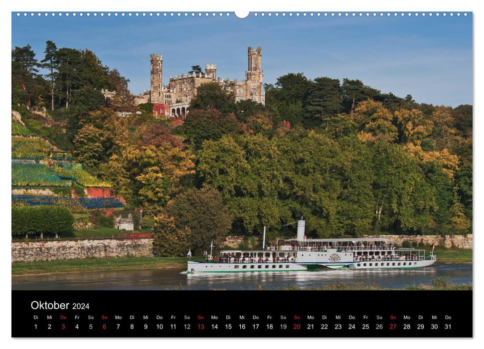 Dresde, Florence sur l'Elbe (Calvendo Premium Wall Calendar 2024) 