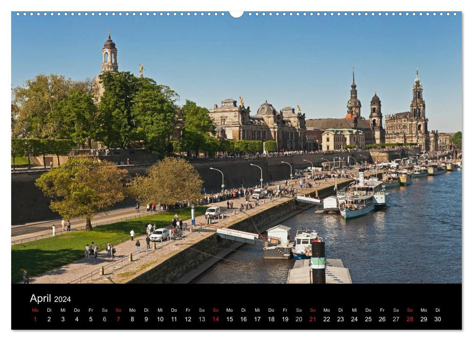 Dresden, das Florenz an der Elbe (CALVENDO Premium Wandkalender 2024)
