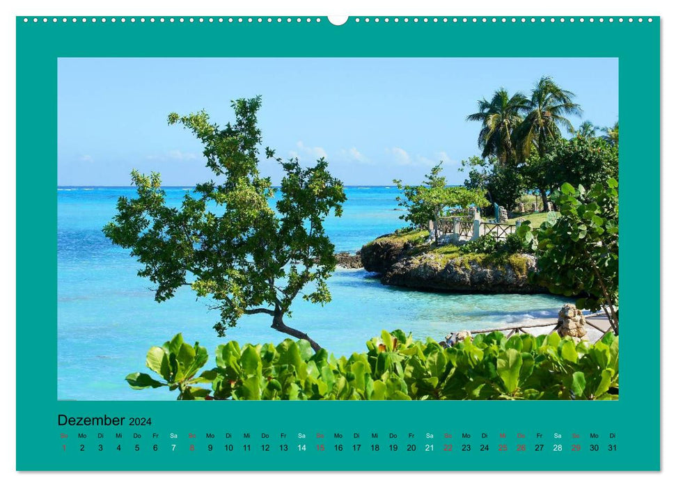Die schönsten Strände Karibik (CALVENDO Premium Wandkalender 2024)