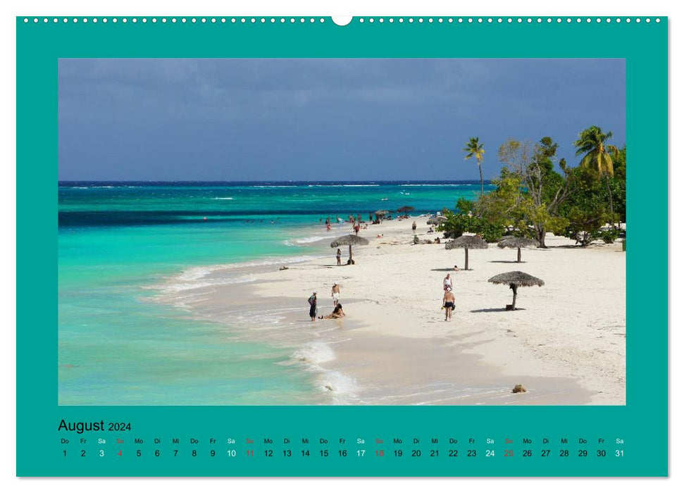 Les plus belles plages des Caraïbes (Calendrier mural CALVENDO Premium 2024) 