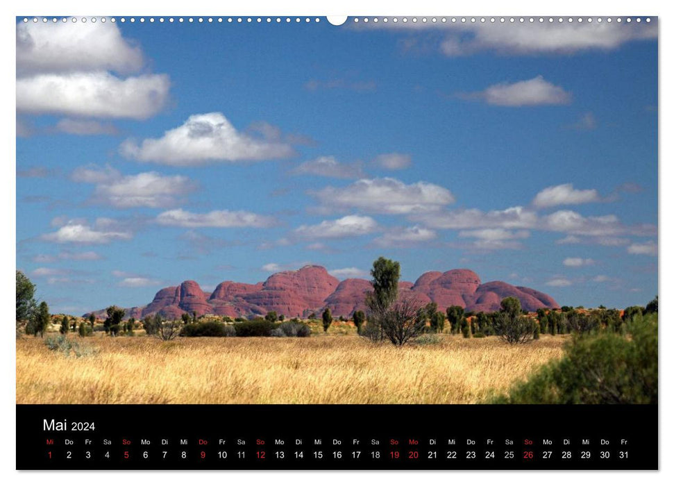 Australien durch die Mitte (CALVENDO Premium Wandkalender 2024)