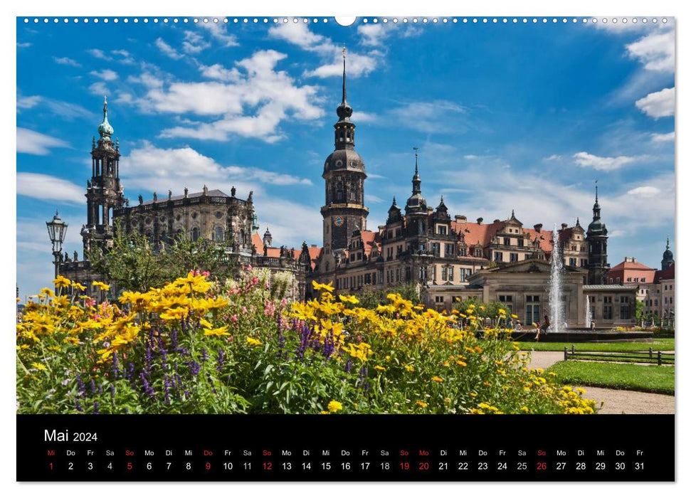 Dresden, das Florenz an der Elbe (CALVENDO Wandkalender 2024)