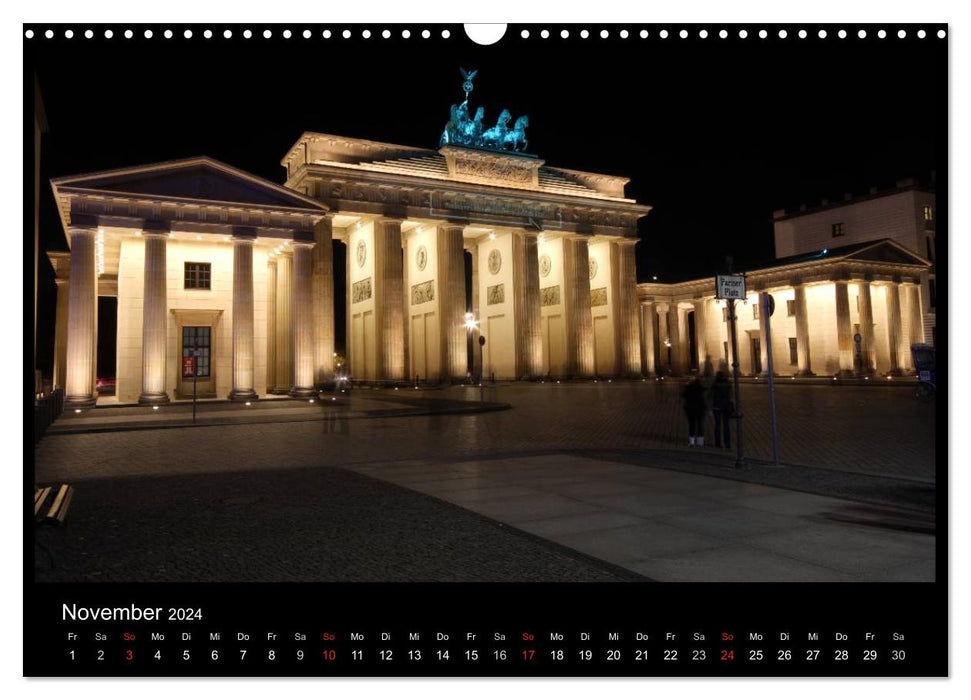 Berlin bei Nacht 2024 (CALVENDO Wandkalender 2024)