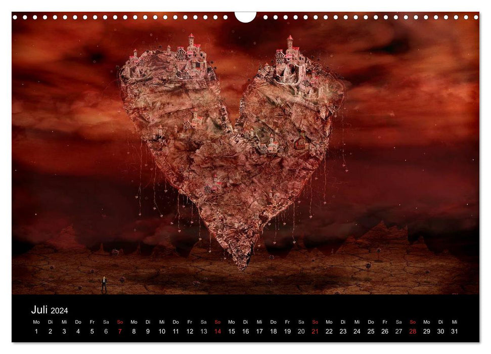 Der Herz Kalender (CALVENDO Wandkalender 2024)