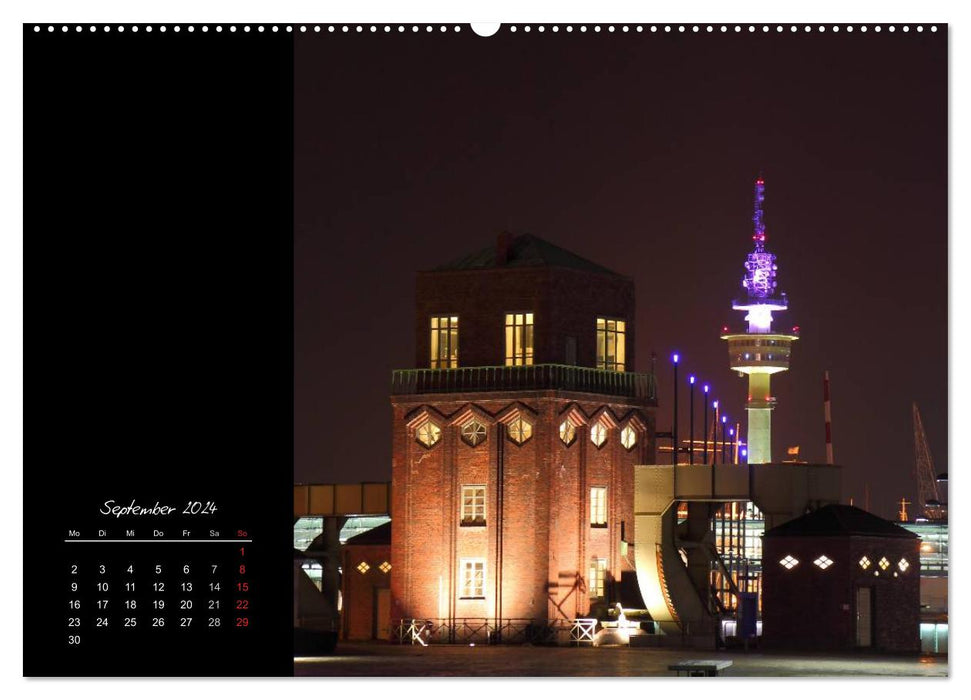 Bremerhaven Nights (CALVENDO Premium Wandkalender 2024)