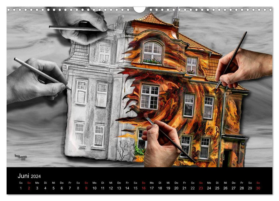 Der kreative Hauskalender (CALVENDO Wandkalender 2024)