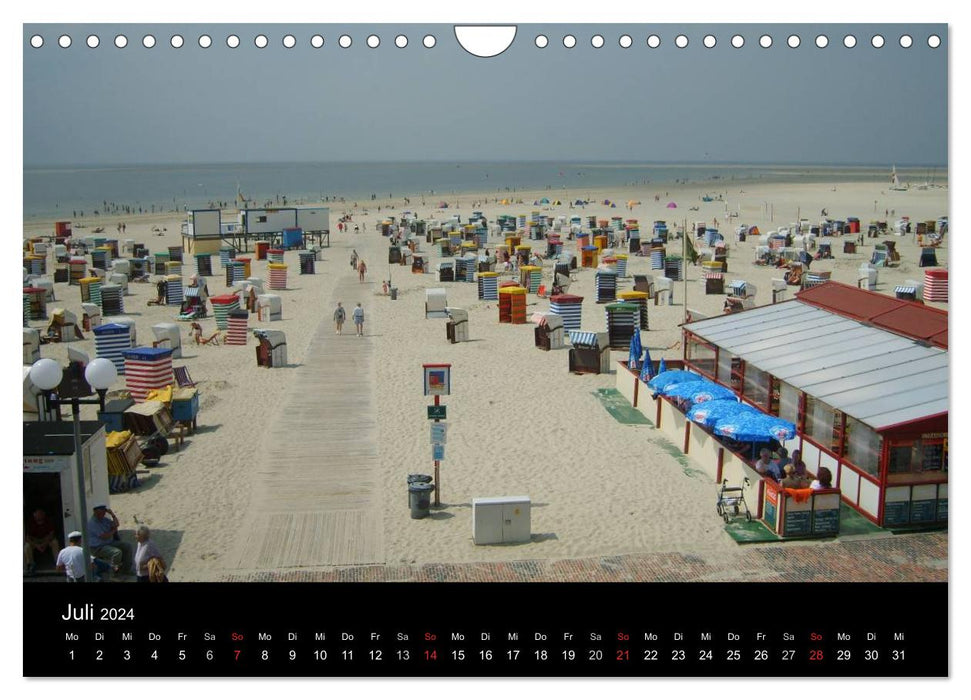 Nordseeinsel Borkum (CALVENDO Wandkalender 2024)