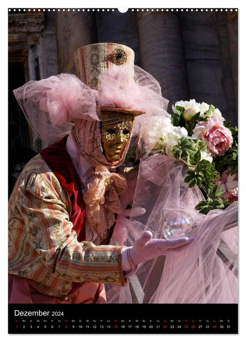 Carnaval de Venise – Masques imaginatifs (Calendrier mural CALVENDO 2024) 