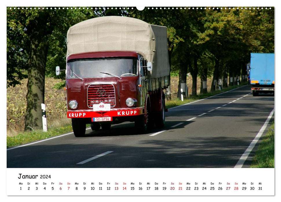 Klassische Lastkraftwagen (CALVENDO Wandkalender 2024)