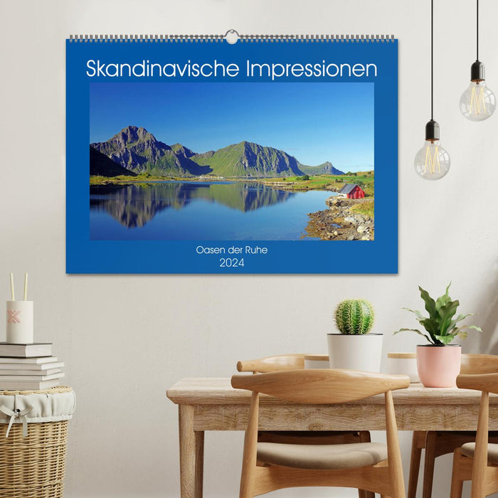 Skandinavische Impressionen - Oasen der Ruhe (CALVENDO Wandkalender 2024)