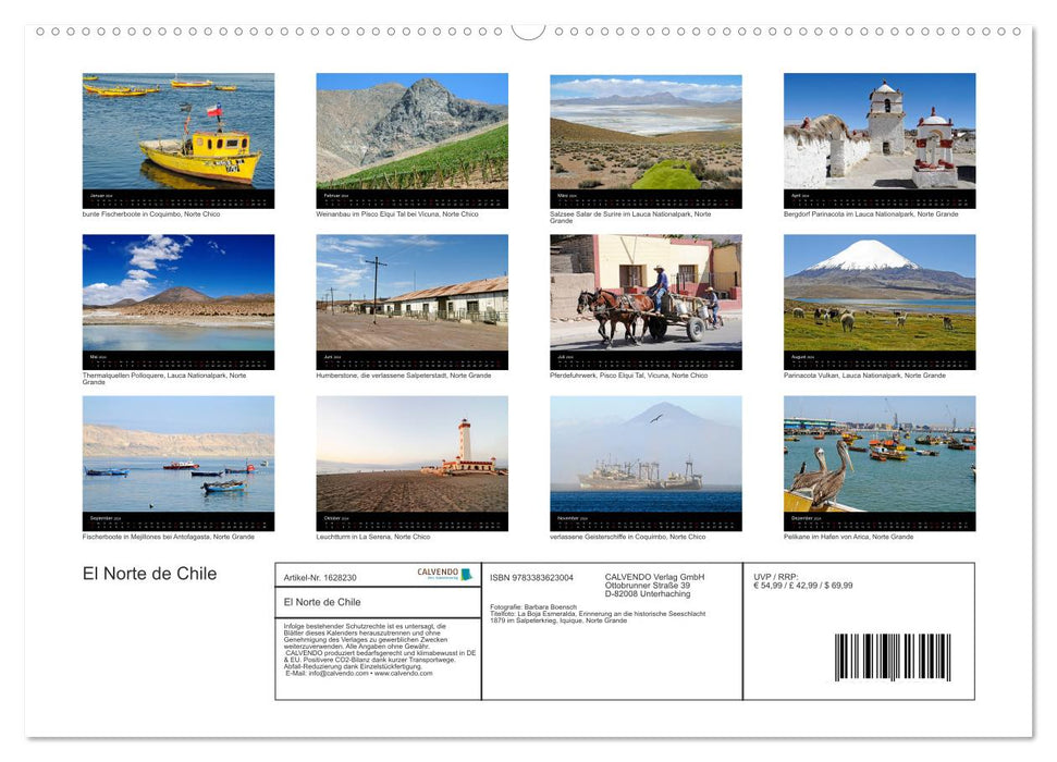 El Norte de Chile - Nordchile (CALVENDO Wandkalender 2024)