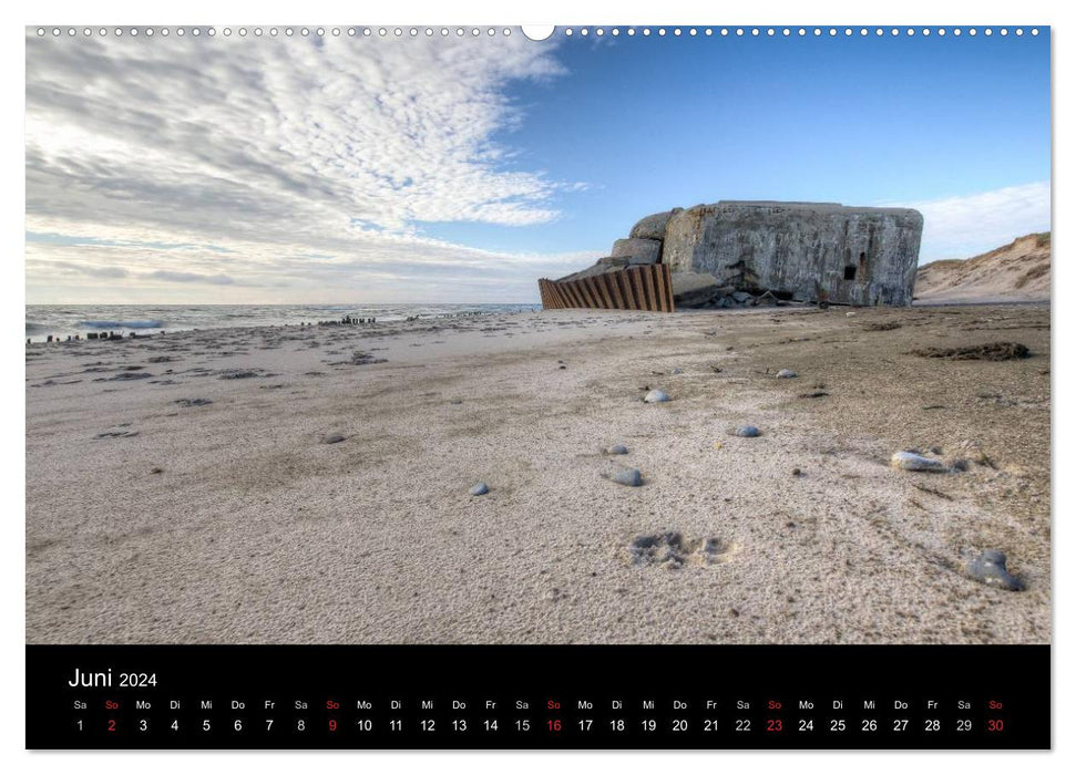 Bunker Houvig (Calendrier mural CALVENDO 2024) 