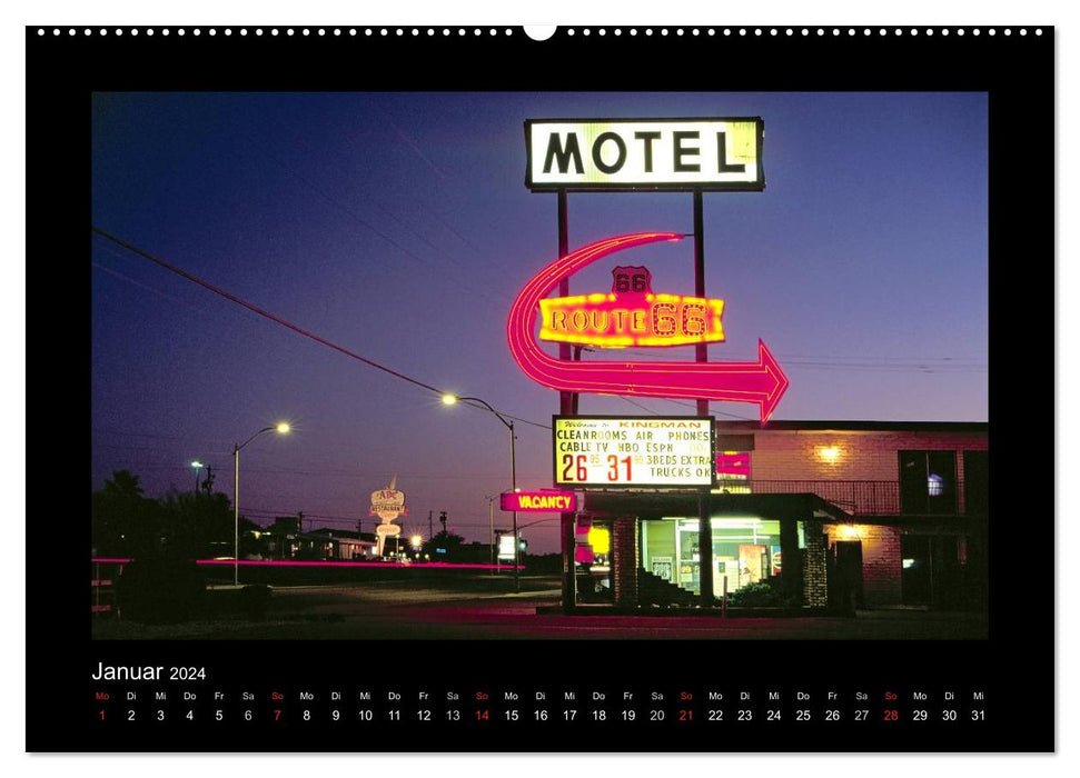 Obtenez vos coups de pied sur la Route 66 (Calendrier mural CALVENDO 2024) 