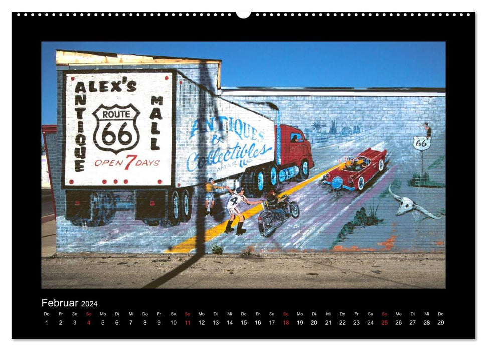 Obtenez vos coups de pied sur la Route 66 (Calendrier mural CALVENDO 2024) 