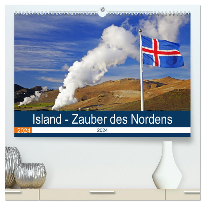 Islande – Magie du Nord (Calvendo Premium Wall Calendar 2024) 