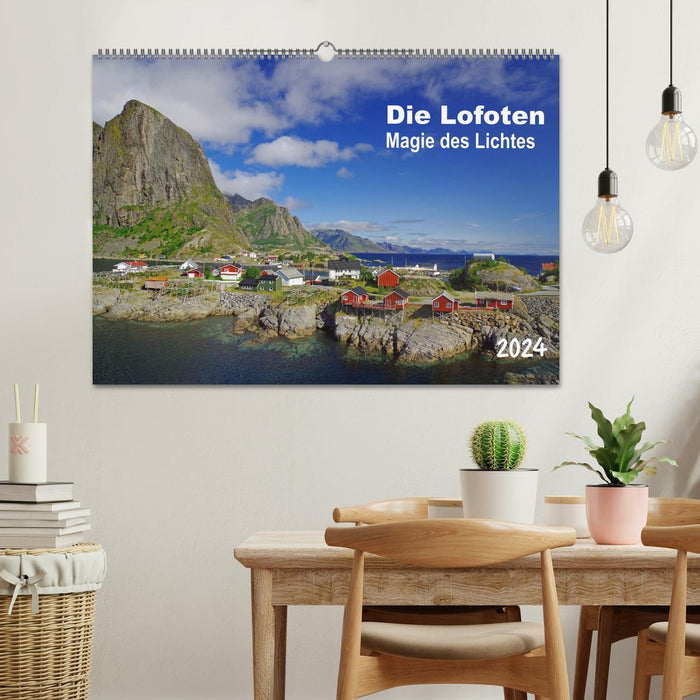 Les Lofoten - Magie de la Lumière (Calendrier mural CALVENDO 2024) 