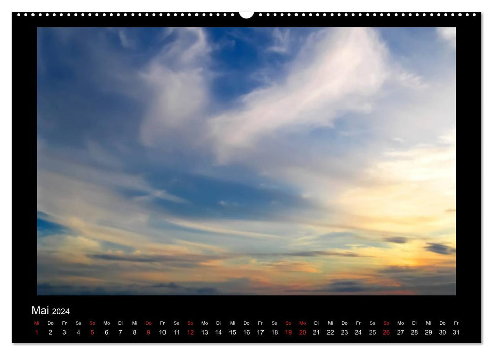 Images de nuages ​​(Calendrier mural CALVENDO Premium 2024) 