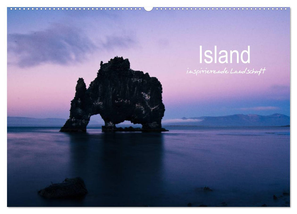 Islande - paysage inspirant (calendrier mural CALVENDO 2024) 