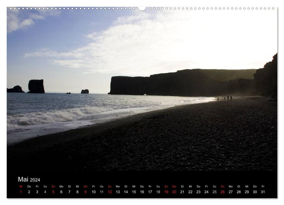 Islande - paysage inspirant (calendrier mural CALVENDO 2024) 