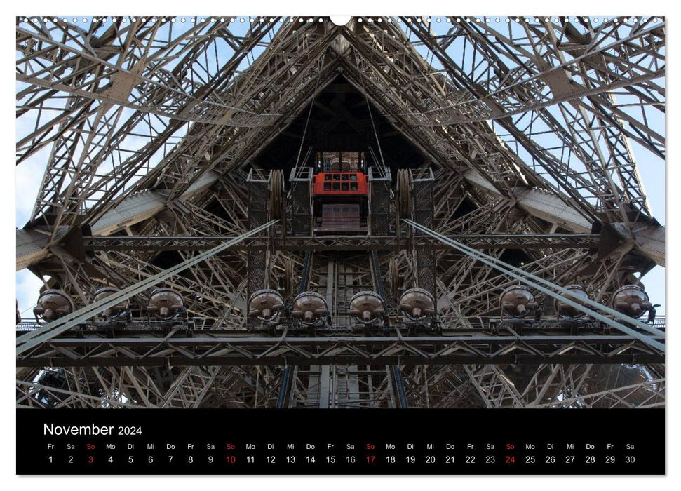 Tour Eiffel – Tour Eiffel – Tour Eiffel – Paris 2024 (Calendrier mural CALVENDO 2024) 