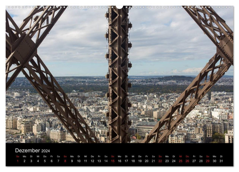 Tour Eiffel – Tour Eiffel – Tour Eiffel – Paris 2024 (Calendrier mural CALVENDO 2024) 