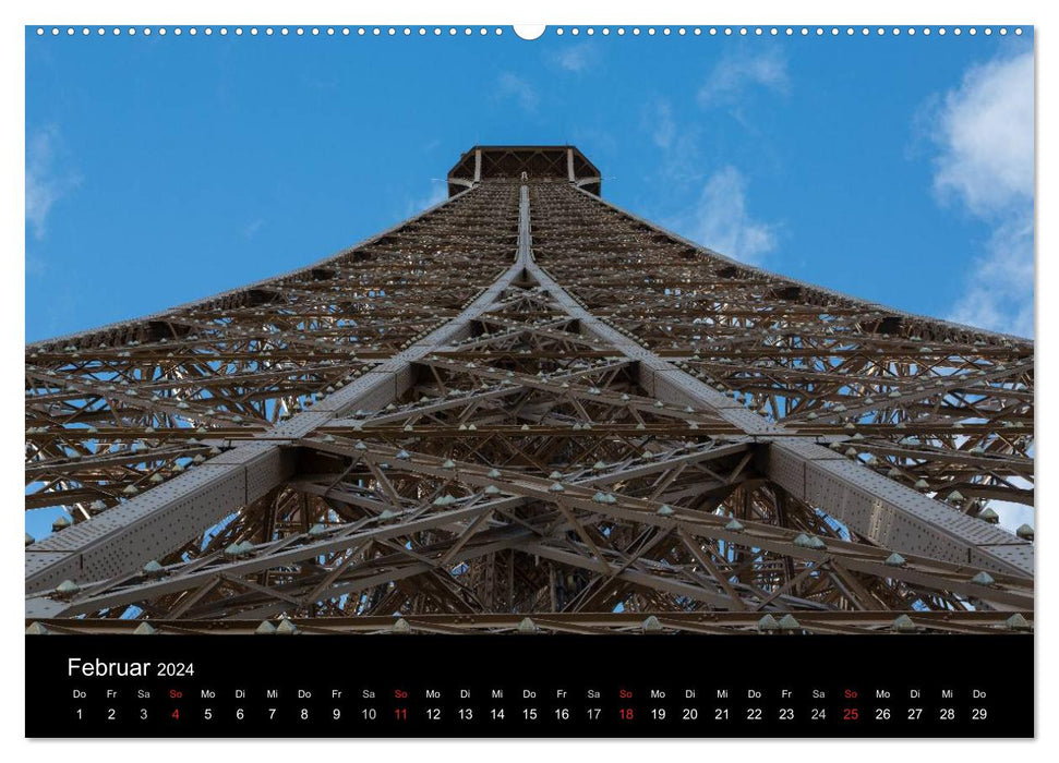 Tour Eiffel – Tour Eiffel – Tour Eiffel – Paris 2024 (Calendrier mural CALVENDO 2024) 