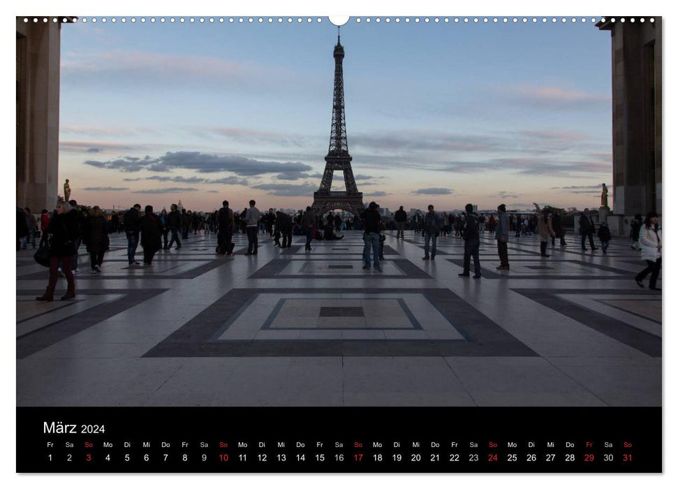 Eiffel Tower – Tour Eiffel – Eiffelturm – Paris 2024 (CALVENDO Wandkalender 2024)