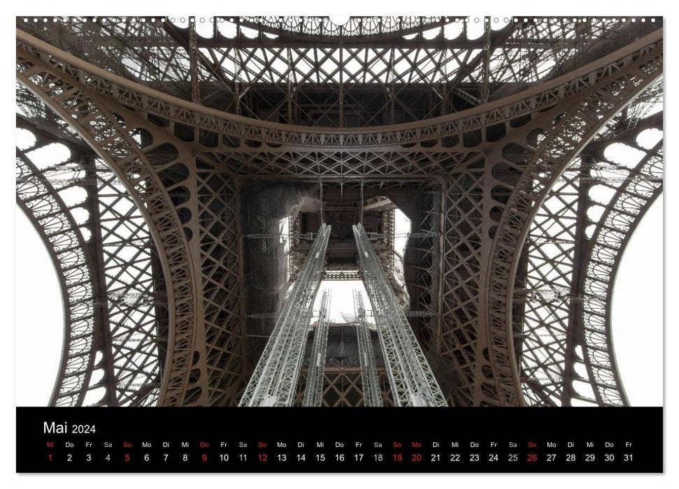 Eiffel Tower – Tour Eiffel – Eiffelturm – Paris 2024 (CALVENDO Wandkalender 2024)