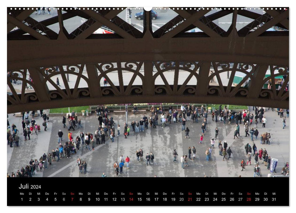 Eiffel Tower – Tour Eiffel – Eiffelturm – Paris 2024 (CALVENDO Wandkalender 2024)