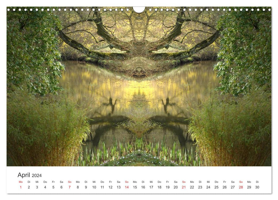 Spiegelwelten - Natur anders sehen (CALVENDO Wandkalender 2024)