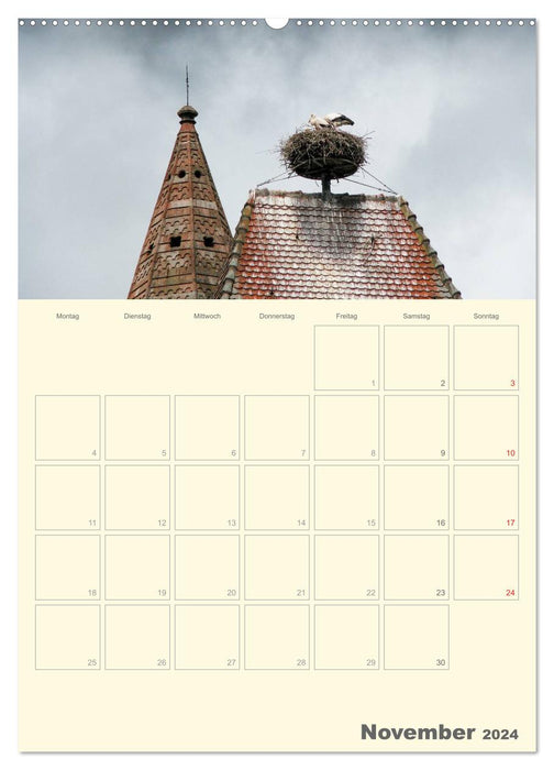 Unterwegs im Elsass – Terminplaner (CALVENDO Wandkalender 2024)