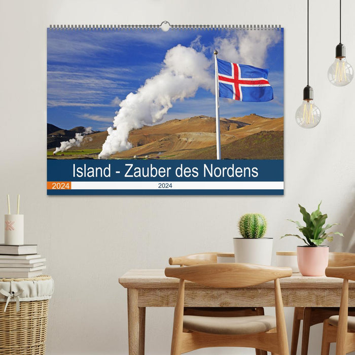 Islande - Magie du Nord (Calendrier mural CALVENDO 2024) 