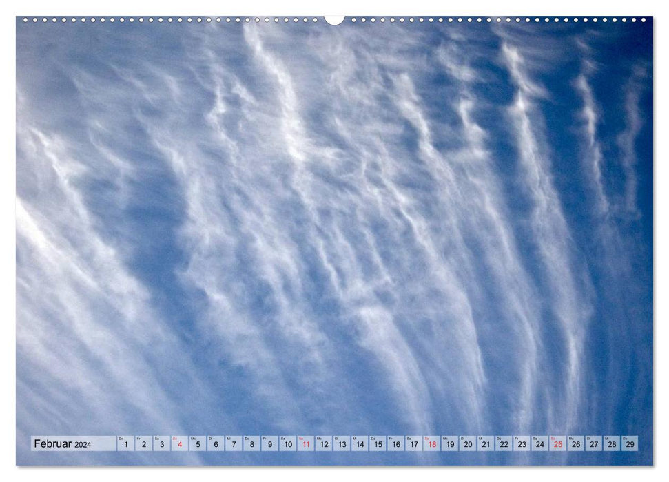 Nuages ​​- Les visages du ciel (Calvendo Premium Wall Calendar 2024) 