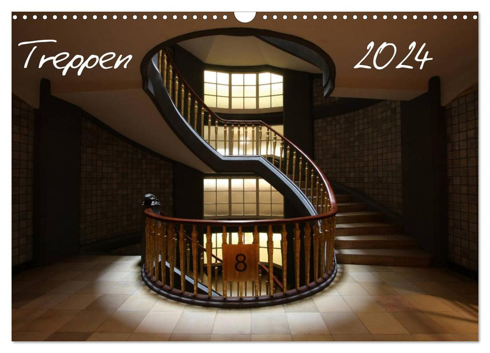 Escaliers (Calendrier mural CALVENDO 2024) 
