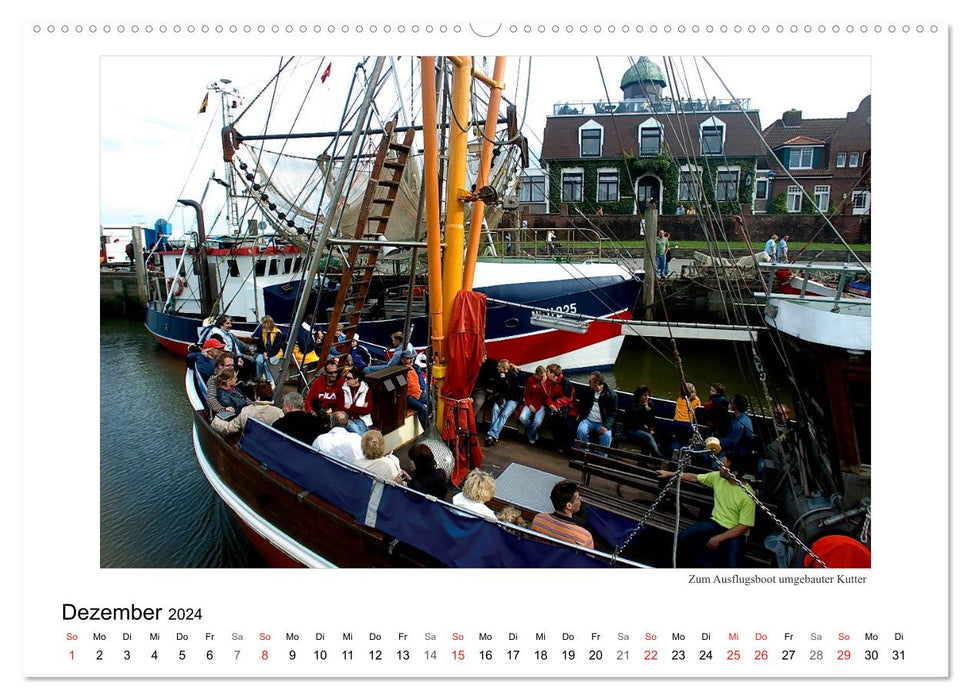 Krabbenkutter in Ostfriesland (CALVENDO Wandkalender 2024)