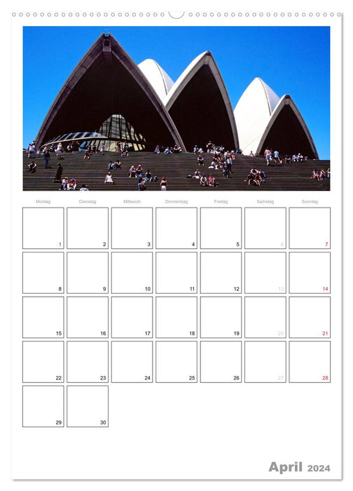 Australie – Planificateur de rendez-vous (calendrier mural CALVENDO 2024) 
