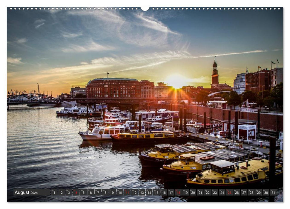 Stadt Hamburg (CALVENDO Premium Wandkalender 2024)