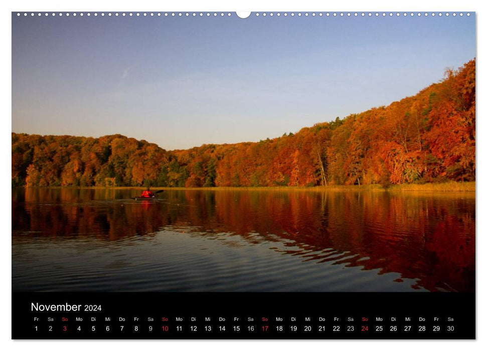 WasserSpiegel Mecklenburgische Seenplatte (CALVENDO Premium Wandkalender 2024)