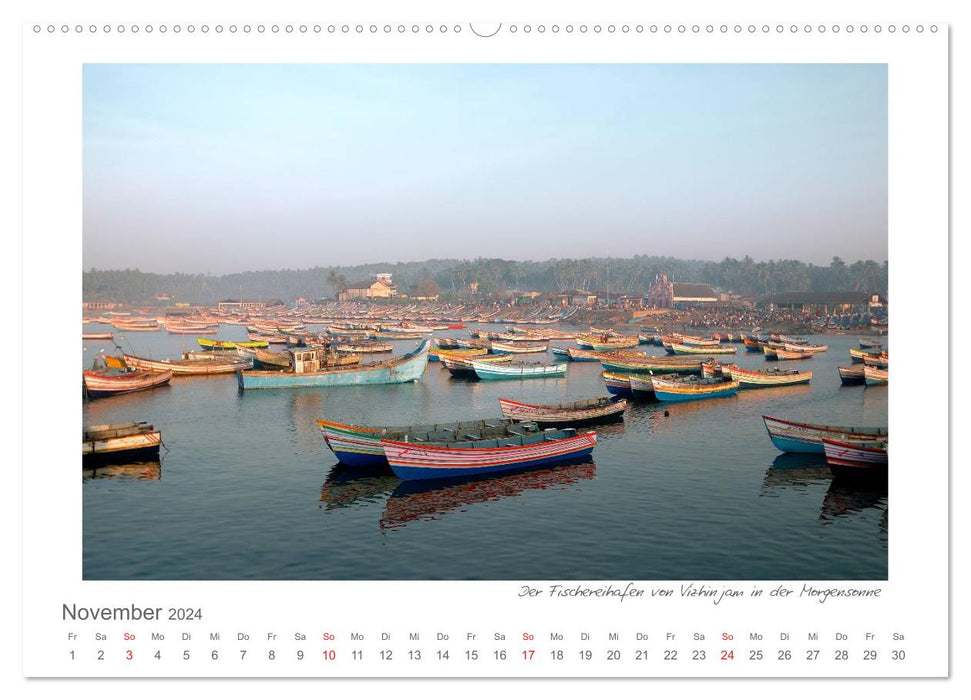 Farbenfrohes Kerala - Eindrücke aus God´s Own Country (CALVENDO Wandkalender 2024)