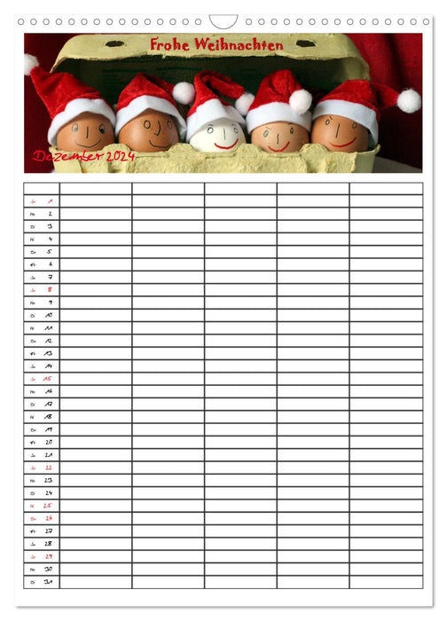 FOOD -Familienkalender (CALVENDO Wandkalender 2024)