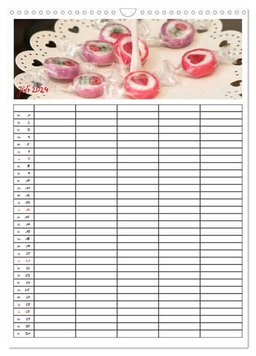 FOOD -Familienkalender (CALVENDO Wandkalender 2024)