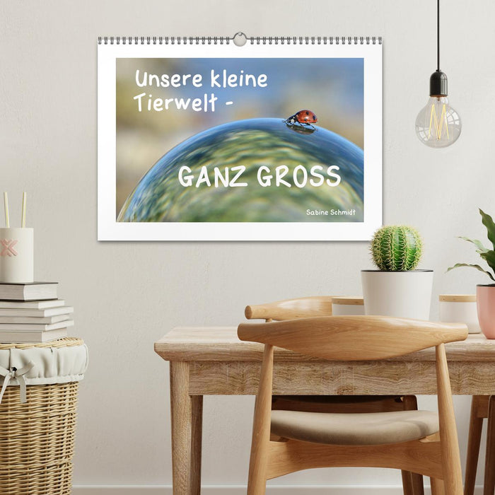 Unsere kleine Tierwelt - GANZ GROSS (CALVENDO Wandkalender 2024)