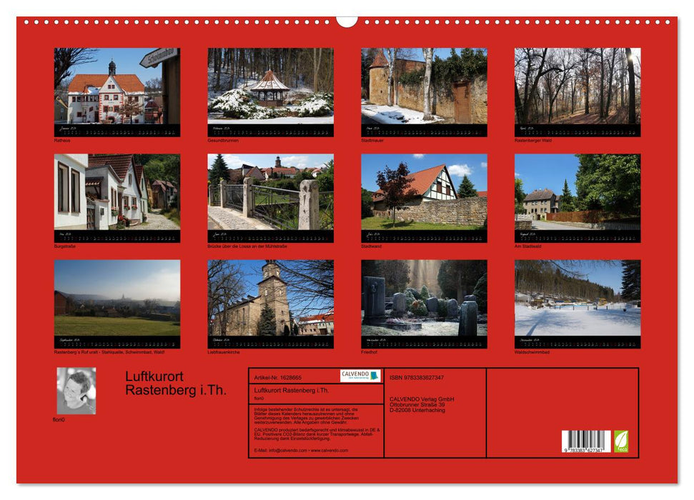 Luftkurort Rastenberg i.Th. (CALVENDO Wandkalender 2024)