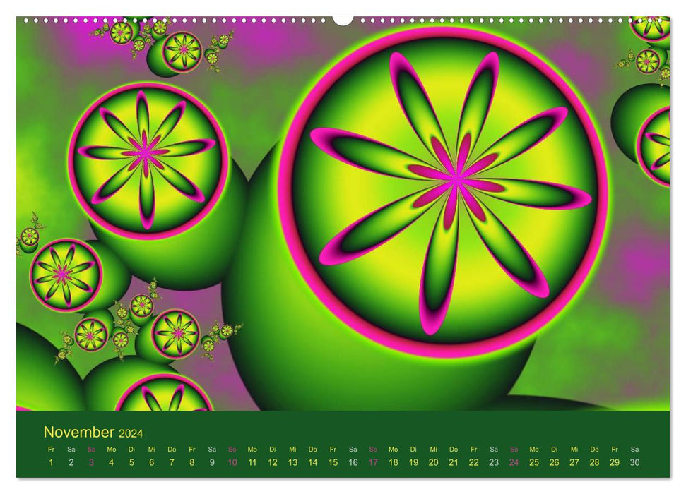Neonfarben (CALVENDO Wandkalender 2024)