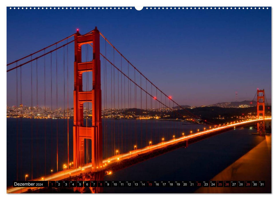 San Francisco - ville de rêve en Californie (calendrier mural CALVENDO 2024) 
