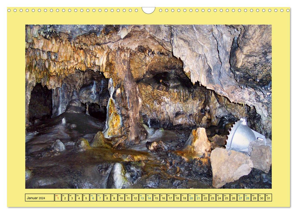Höhlenwelten (CALVENDO Wandkalender 2024)